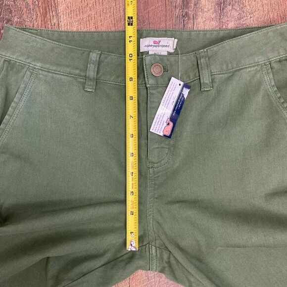 Vineyard Vines Women’s Skinny Utility Chino Pant Army Green Back Cargo Pockets 8 - Picture 7 of 10